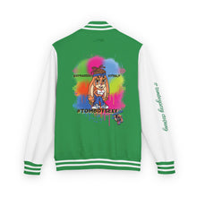 Unisex Heavyweight Letterman Jacket with Colorful Character Design, Casual Outerwear for Teens, Trendy Gift for Fashion Lovers, [...]