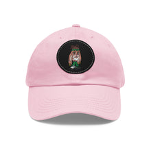 Dad Hat with Leather Patch (Round)