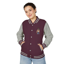 Unisex Heavyweight Letterman Jacket with Colorful Character Design, Casual Outerwear for Teens, Trendy Gift for Fashion Lovers, [...]