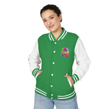 Unisex Heavyweight Letterman Jacket with Colorful Character Design, Casual Outerwear for Teens, Trendy Gift for Fashion Lovers, [...]