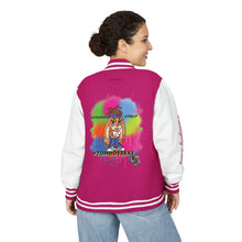 Unisex Heavyweight Letterman Jacket with Colorful Character Design, Casual Outerwear for Teens, Trendy Gift for Fashion Lovers, [...]