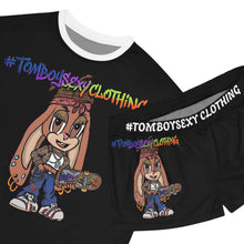 Tomboy Graphic Pajama Set — Women's Short Sleepwear with #TomboySexy Clothing Design