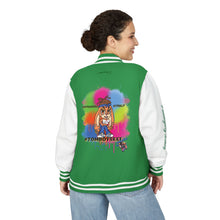 Unisex Heavyweight Letterman Jacket with Colorful Character Design, Casual Outerwear for Teens, Trendy Gift for Fashion Lovers, [...]