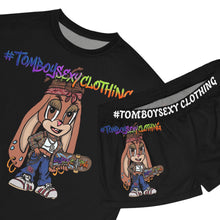 Tomboy Graphic Pajama Set — Women's Short Sleepwear with #TomboySexy Clothing Design