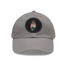 Dad Hat with Leather Patch (Round)