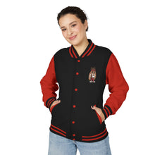 Unisex Heavyweight Letterman Jacket with Colorful Character Design, Casual Outerwear for Teens, Trendy Gift for Fashion Lovers, [...]