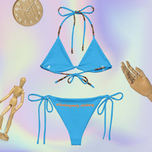 All-over print recycled string bikini