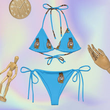 All-over print recycled string bikini