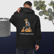 Unisex fleece zip up hoodie