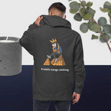 Unisex fleece zip up hoodie