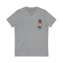 Unisex Jersey Short Sleeve V-Neck Tee