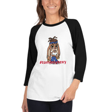 3/4 sleeve raglan shirt