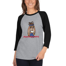 3/4 sleeve raglan shirt