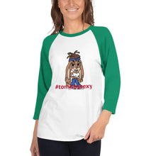 3/4 sleeve raglan shirt