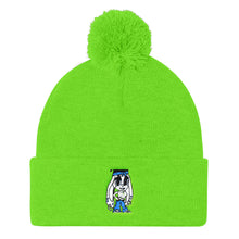 Pom Pom Knit Cap