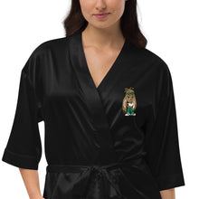 Satin robe