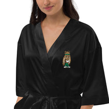 Satin robe