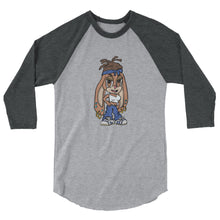 3/4 sleeve raglan shirt