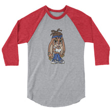 3/4 sleeve raglan shirt
