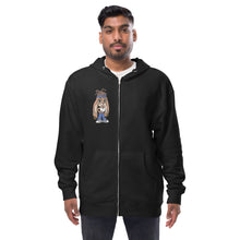 Unisex fleece zip up hoodie
