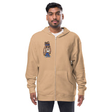 Unisex fleece zip up hoodie