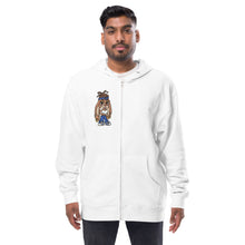 Unisex fleece zip up hoodie