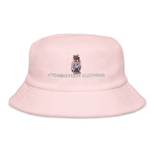 Unstructured terry cloth bucket hat