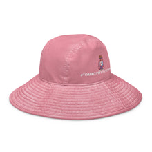 Wide brim bucket hat